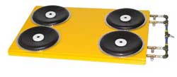 Lightweight aluminum transporters - complete with onboard air bearing power. Ideal for regular shape loads